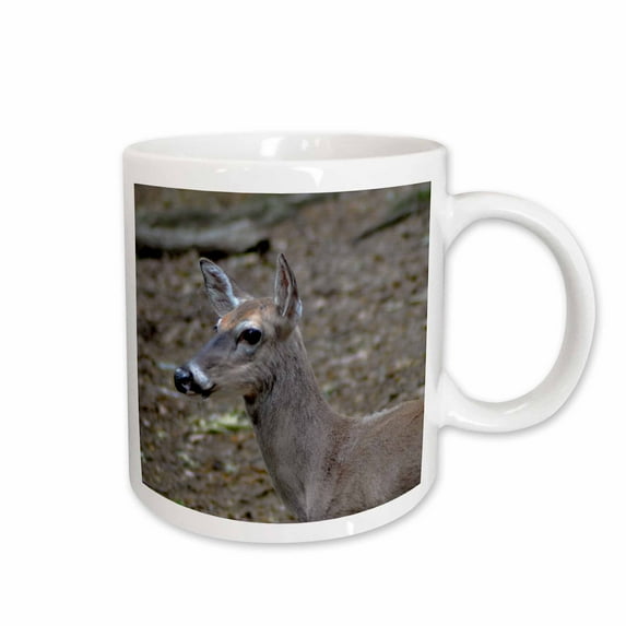 3drose, the Head Part of a Deer Picture, 15oz Mug