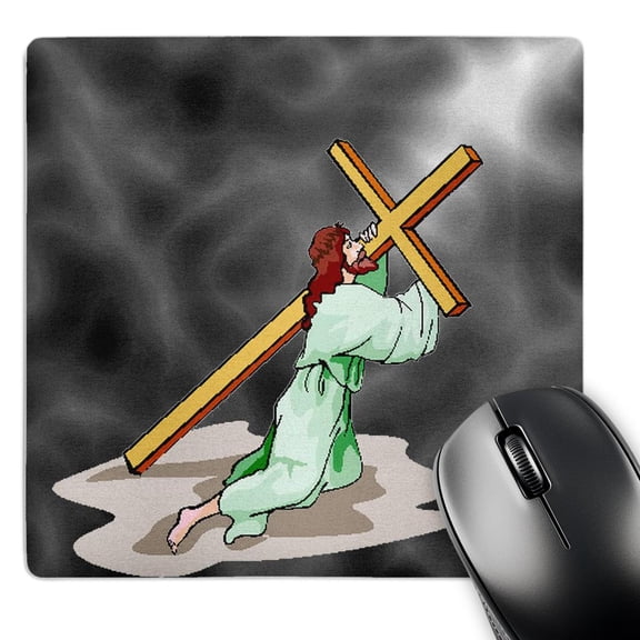 3dRose, The King of Kings on Gray Background, MousePad