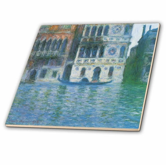 3dRose, The Palazzo Dario by Claude Monet 1908, 4 Inch Ceramic Tile