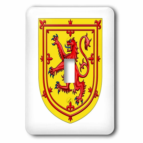 3dRose, The Scottish Lion Rampart shield coat of arms., single toggle switch