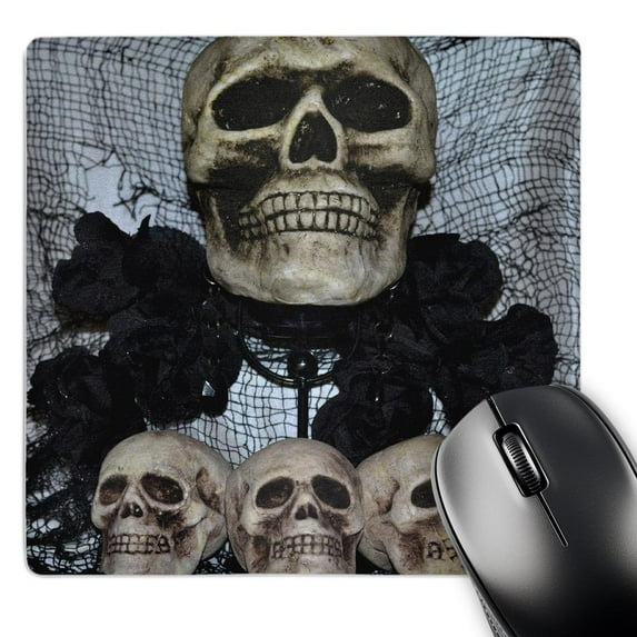 3dRose, The Skulls One large skull and three small , MousePad