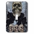 thumbnail image 1 of 3dRose, The Skulls One large skull and three small , single toggle switch, 1 of 1