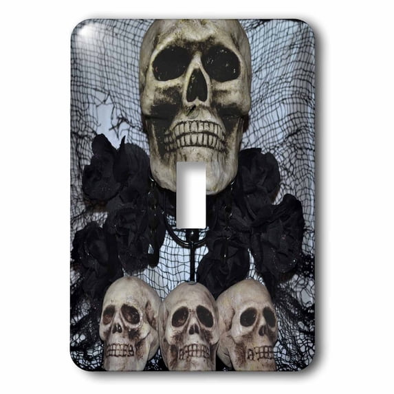3dRose, The Skulls One large skull and three small , single toggle switch