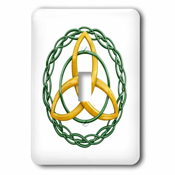 3dRose, The Triquetra, or trinity knot, is a celtic symbol for Holy Trinity., single toggle switch