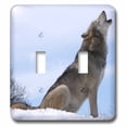 thumbnail image 1 of 3dRose, The Wolf Howling, double toggle switch, 1 of 1