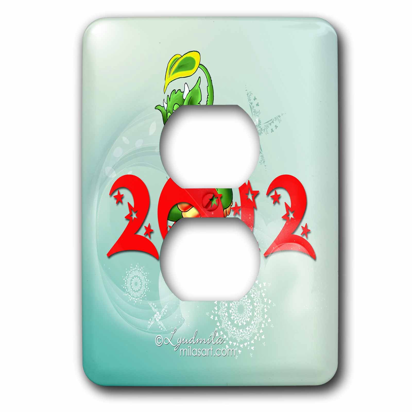 3dRose, The Year of Dragon, 2 plug outlet cover