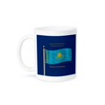 thumbnail image 1 of 3dRose, The flag of Kazakhstan on blue background with Republic of Kazakhstan in English, Russian and Kazakh, 15oz Mug, 1 of 7