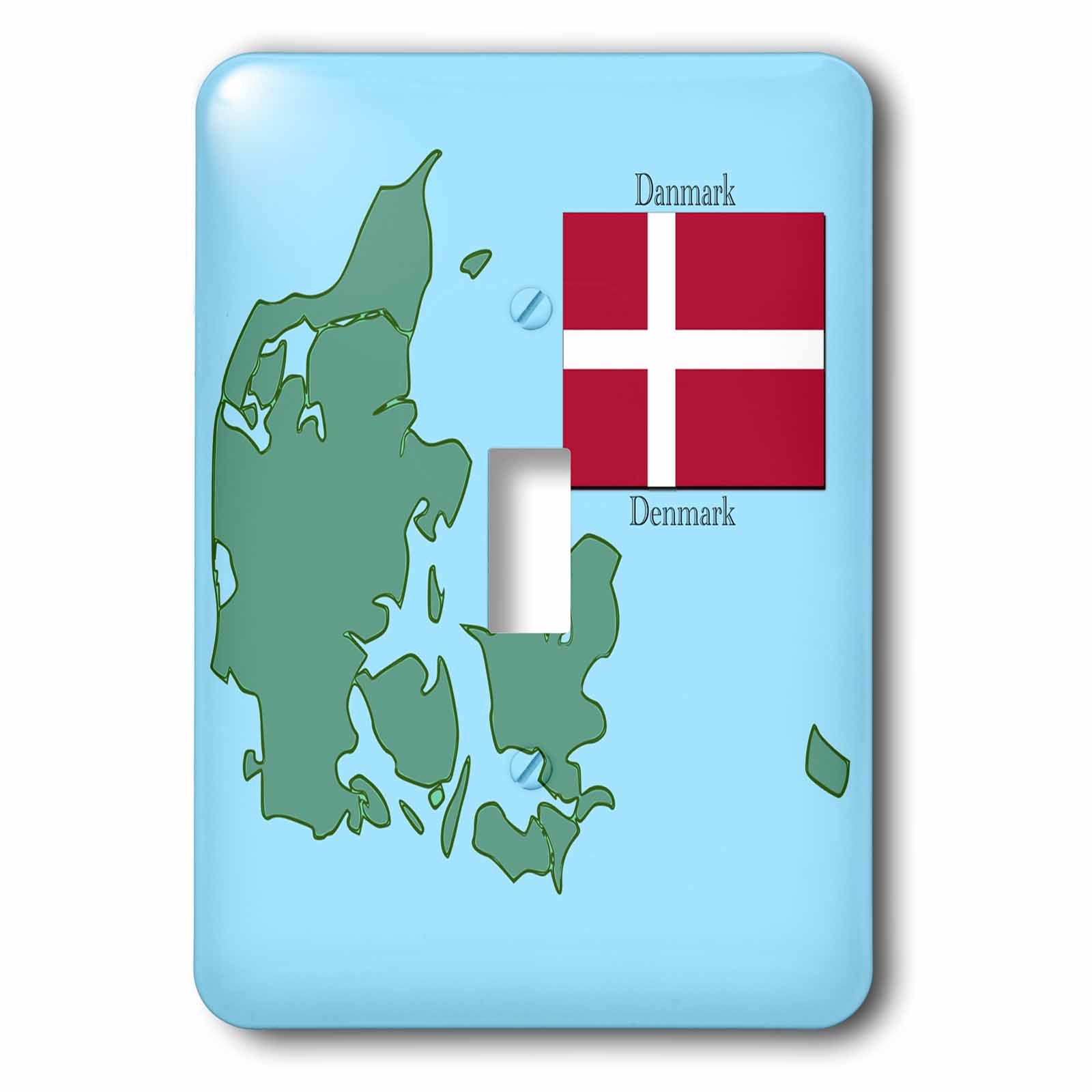 Gartenfahne Dänemark – Mit Landkarte & Flagge, 30 X 45 Cm, Aus Polyester