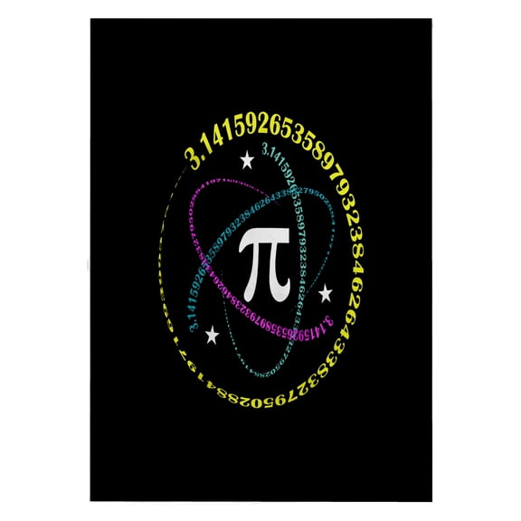 3dRose, The number Pi in the center of the atomic symbol made of Pi digits, 22x30 Bath Hand Pool Towel