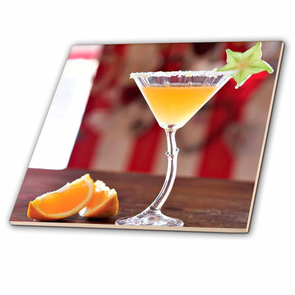 3dRose, The rooibos mandarin margarita., 8 Inch Ceramic Tile