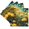 thumbnail image 1 of 3drose, Three French Hens Retro Mid-century Cut-out, Set of 4 Ceramic Tile Coasters, 1 of 7