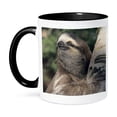 thumbnail image 1 of 3dRose, Three-toed Sloth wildlife, Costa Rica - SA22 KSC0126 - Kevin Schafer, 11oz Two-Tone Black Mug, 1 of 7