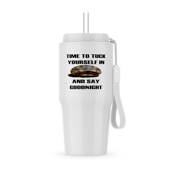 Time To Tuck Yourself In Baby Tortoise In Its Shell, 20oz Tumbler