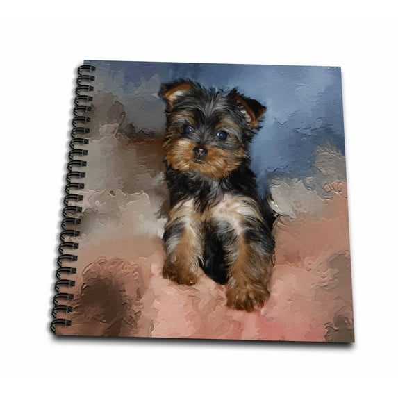 3dRose, Toy Yorkie Puppy, Mini Notepad 4 x 4 inch