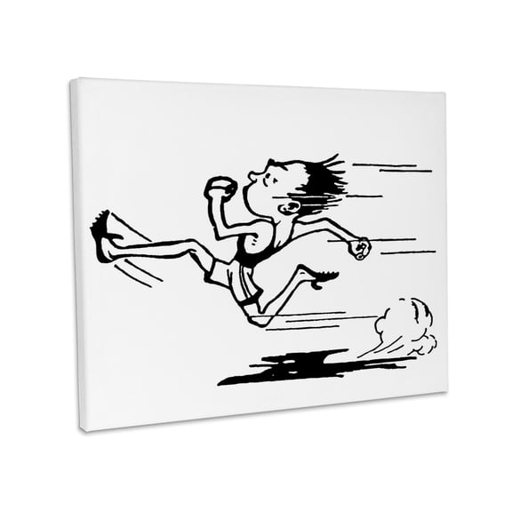 3dRose, Track Runner, Museum Grade Canvas Wrap 10x8