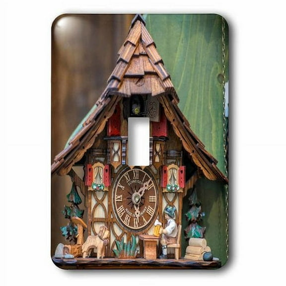 3dRose, Traditional cuckoo clock for sale, Rothenburg, Germany, single toggle switch