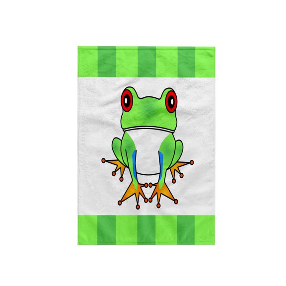 3dRose, Tree Frog with Stripes, 15x22 Hand Towel
