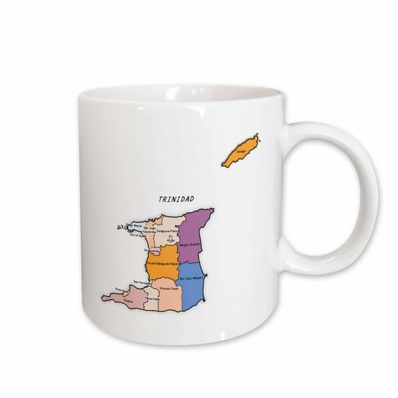 3drose, Trinidad and Tobago, 15oz Mug