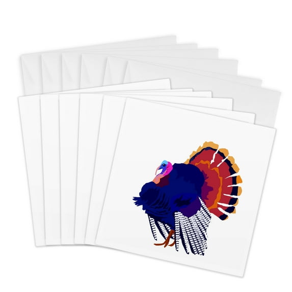 3drose, Turkey, 6 Greeting Cards with Envelopes
