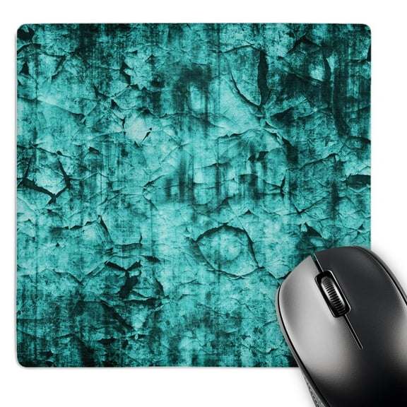 3dRose, Turquoise Crumpled Paper Look - One Dimensional, MousePad