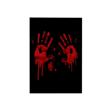 3dRose, Two Funny Blood Hands for Horror Fans and Lovers Halloween, 15x22 Hand Towel