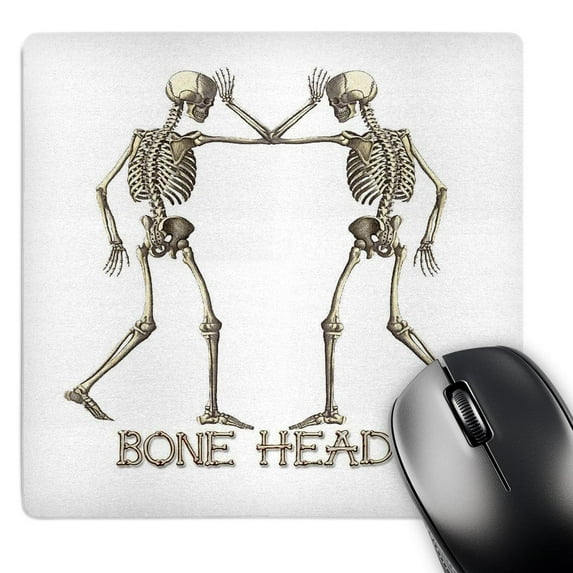 3dRose, Two Skeletons - Bone Heads, MousePad