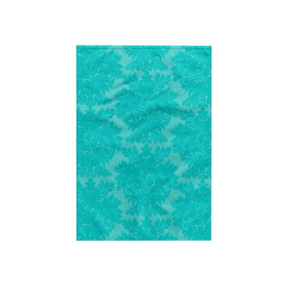 3dRose, Two Tone Aqua Light Blue Bold Elegant Damask Pattern, 15x22 Hand Towel