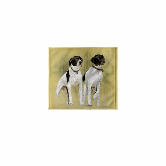 3dRose, Two pointer hunting dogs at attention. Digital Oil Painting, 11x12 Wash Cloth for Face and Body