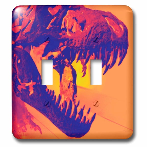 3dRose, Tyranosaurus rex from the cretacic , double toggle switch