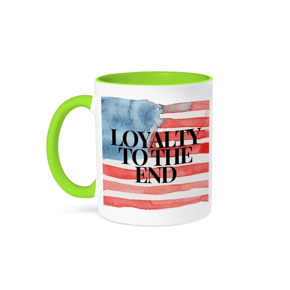 3drose, Unbreakable Veteran Spirit, 11oz Two-tone Green Mug