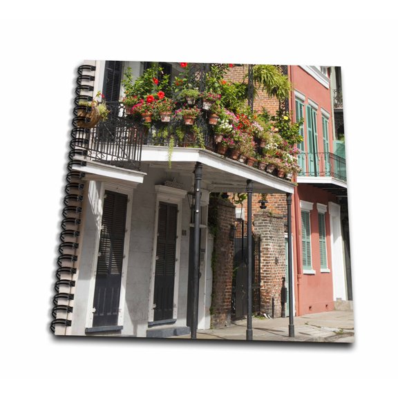 3dRose, USA, Louisiana, New Orleans, French Quarter - US19 JWI0026 - Jamie and Judy Wild, Mini Notepad 4 x 4 inch
