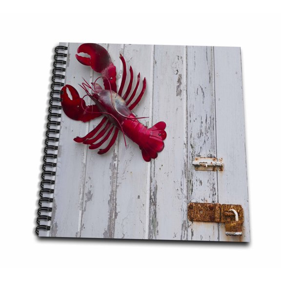 3dRose, USA, Maine, Freeport, lobster pound, lobster toys, Memory Book 12 x 12 inch