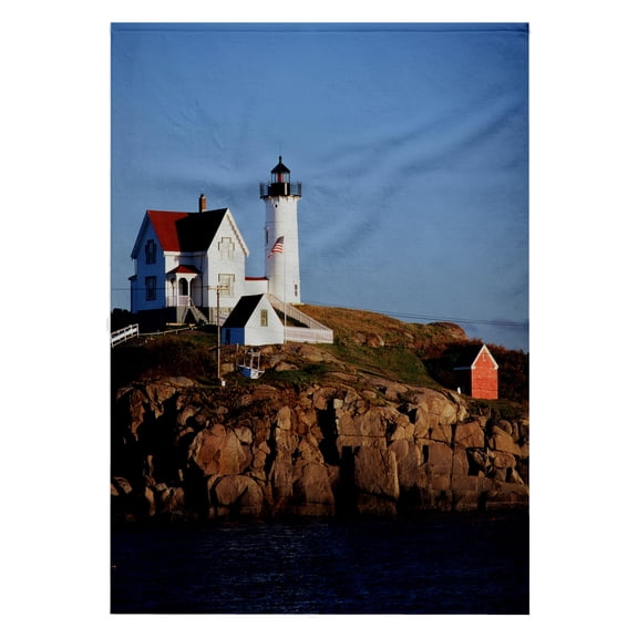 3dRose, USA, Maine, York, Lighthouse., 22x30 Bath Hand Pool Towel