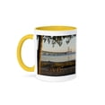 thumbnail image 1 of 3dRose, USA, Michigan, Mackinaw City, Mackinac Bridge - US23 PHA0004 - Peter Hawkins, 15oz Two-Tone Yellow Mug, 1 of 7