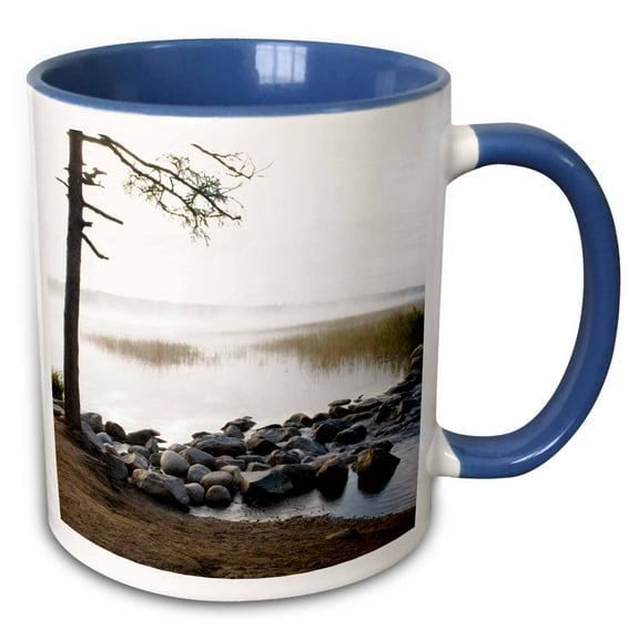 3drose, Usa, Minnesota, Itasca State Park, Mississippi Headwaters, 11oz Two-tone Blue Mug