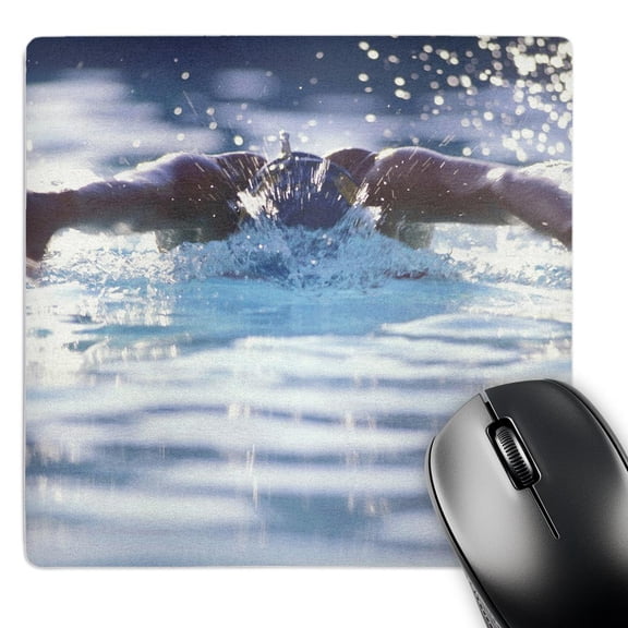 3dRose, USA, New Mexico, Santa Fe. Woman swimming. (MR) - US32 LKL0110 - Lee Klopfer, MousePad
