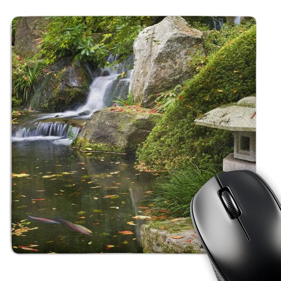 3dRose, USA, Oregon, Portland. Koi pond, Japanese Garden - US38 BJA0661 - Jaynes Gallery, MousePad