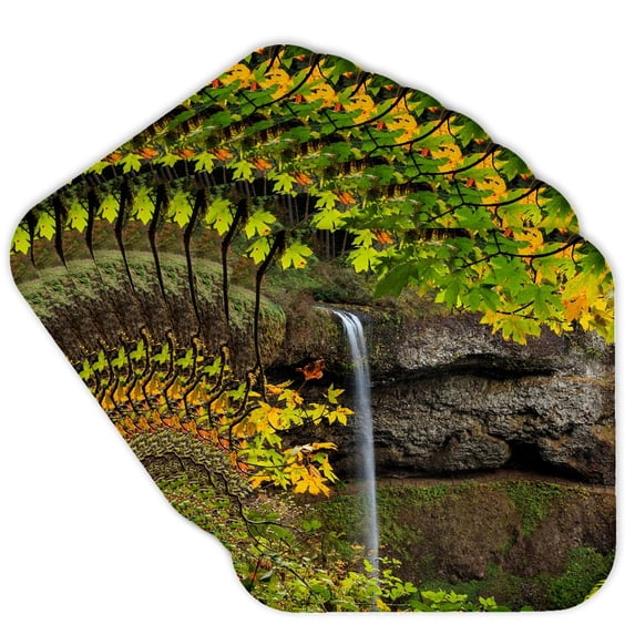 3drose, Usa, Oregon, Silver Falls State Park, South Falls., Set of 8 Coasters - Soft