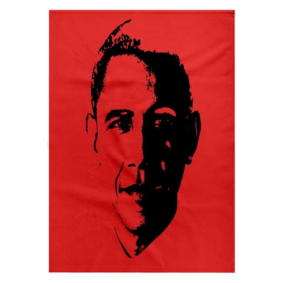 3dRose, USA President Barack Obama. Red background., 22x30 Bath Hand Pool Towel