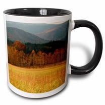 3drose, Usa, Tennessee. Cades Cove in Smoky Mountain National Park., 15oz Two-tone Black Mug