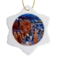 thumbnail image 1 of 3drose, Usa, Utah, Bryce Canyon National Park. Winter., 3 inch Snowflake Porcelain Ornament, 1 of 7