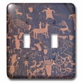 thumbnail image 1 of 3dRose, USA, Utah, Newspaper rock. Ancient petroglyphs., double toggle switch, 1 of 1