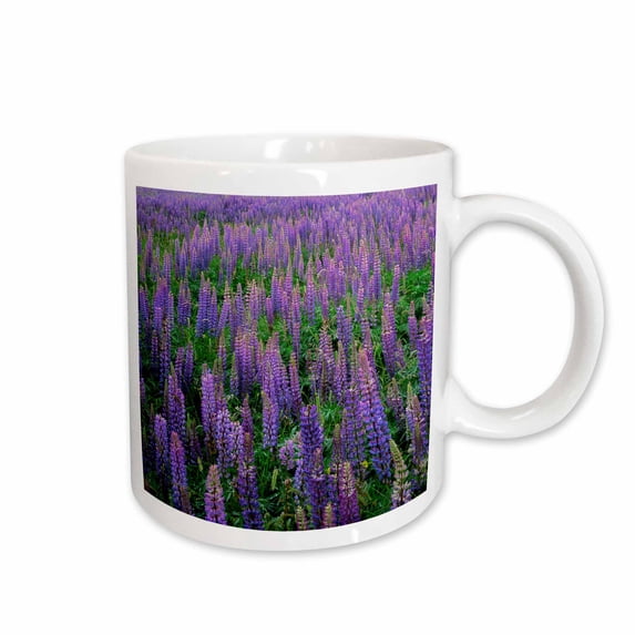 3drose, Usa, Washington, Clallam County, Lupine, 11oz Mug