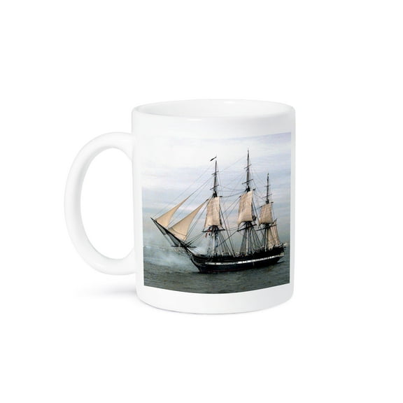3dRose, USS Navy Constitution Ship, 15oz Mug