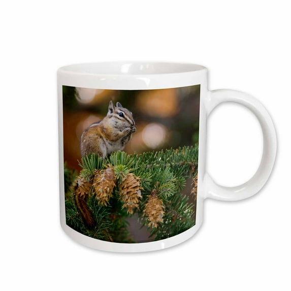 3drose, Uinta Chipmunk Wildlife, Rocky Mountain, Colorado - Na02 Rnu0817 - Rolf Nussbaumer, 15oz Mug