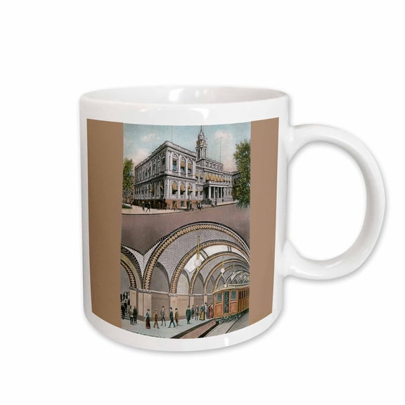 3drose, Underground Loop Station at City Hall, New York City, 11oz Mug