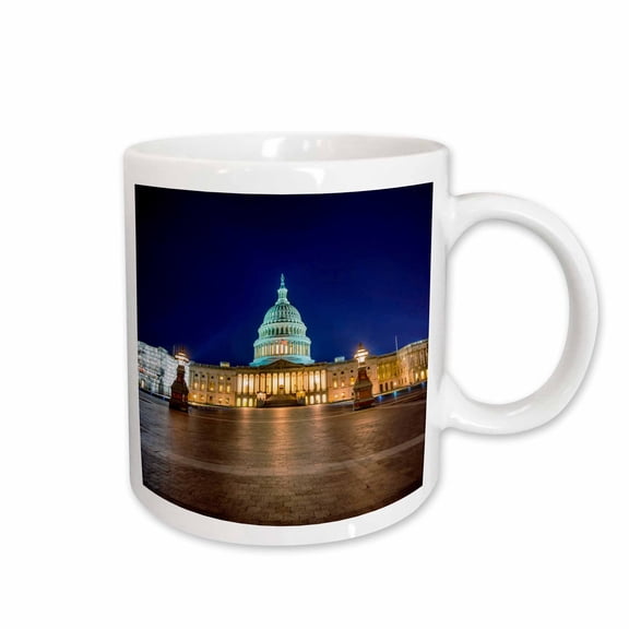 3drose, United States Capitol, Washington Dc, Usa., 11oz Mug