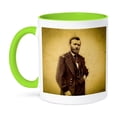 thumbnail image 1 of 3dRose, United States President Civil War General Ulysses S. Grant Vintage, 11oz Two-Tone Green Mug, 1 of 7
