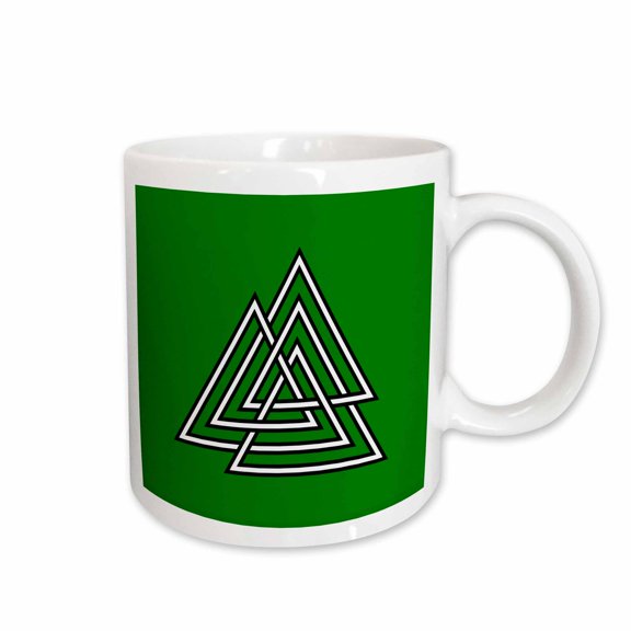 3drose, Valknut Knot Old Symbol of Interlaced Triangles 1, 11oz Mug