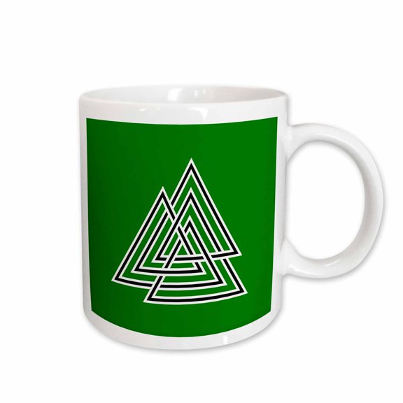 3drose, Valknut Knot Old Symbol of Interlaced Triangles 2, 11oz Mug